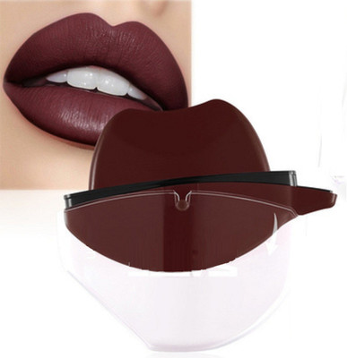ADJD Lip Shape Lipstick Long Lasting Waterproof Non-Stick Cup Matte Lipstick(BROWN, 10 g)