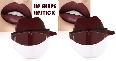 tanvi27 Lip Shape Lipstick Apple Design Matte Lipstick(DARK BROWN, 20 g)