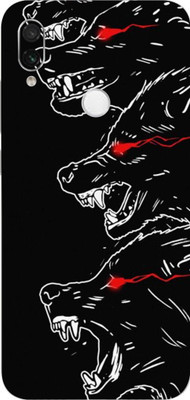 LAMHA Redmi Note 7S, redmi note 7s Mobile Skin(Ultra Super Angry Wolf Skin With High Matte Finish., Mobile Skin (Back+Side+Camera))