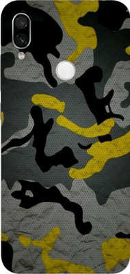 BUGGU Redmi Note 7 Pro, redmi note 7 pro Mobile Skin(Ultra Super Camouflage Yellow Skin With High Matte Finish., Mobile Skin (Back+Side+Camera))