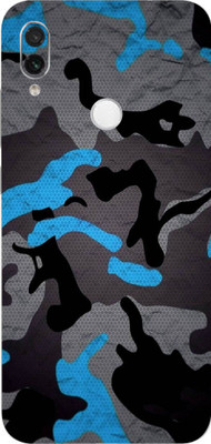 AsSkin Redmi Note 7S Mobile Skin(Ultra Super Camo Blue Skin With High Matte Finish.,,)