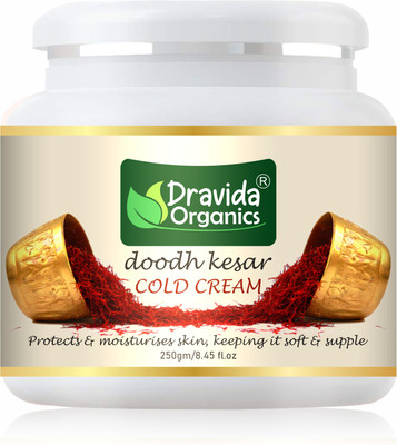 Dravida Organics Cold Cream Doodh Kesar - Fair and Glow Moistorizing(250 g)