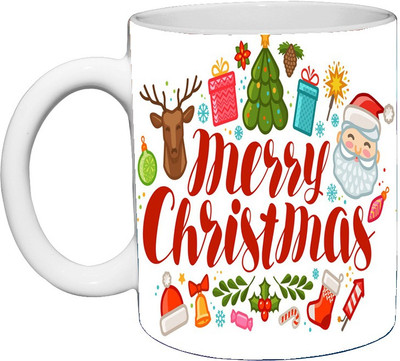 Murli Textiles MTM_560 Merry Christmas Mix Print Ceramic Coffee Mug(350 ml)