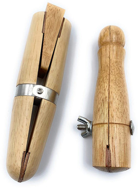 fozti Wooden Ring Holding Clamp Vise with Wedge & Fly Nut Set of 2 Bench Tool for Rings & Other Items for Setting, Polishing, Buffing, Engraving, Sawing, Filing for Jewellery Making & Hobby Crafts DIY Multi Vise Tool