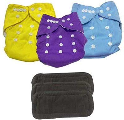 MEEOWMEE Free size Reusable, washable baby cloth diaper/ button diaper , adjustable baby diaper with high quality insert . 0 to 24 months