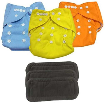 MEEOWMEE Free size Reusable, washable baby cloth diaper/ button diaper , adjustable baby diaper with high quality insert . 0 to 24 months