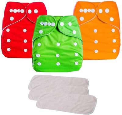 MEEOWMEE Free size Reusable, washable baby cloth diaper/ button diaper , adjustable baby diaper with high quality insert . 0 to 24 months
