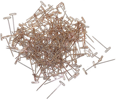 Jyoti T Shaped Paper Pin - Prime (30 Grams of Size 0.85 x 26mm of, Steel Material in Electroplated Finish in a Paper Box)  Pins(Set Of 175, Electroplated)