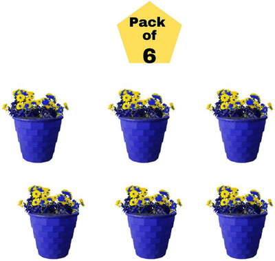 GTC Plant Container Set(Pack of 6, Plastic)