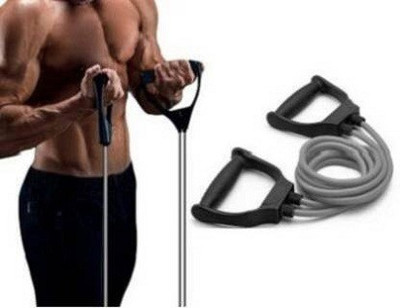 PIRENE resistance band toning tube fitness pulling rope Resistance Tube(Multicolor)