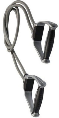PMB FLEXIBLE |DURABLE |WHOLE BODY STRECH | EXERCISER TONNING TUBE |CHEST EXPANDER Resistance Tube(GREY AND BLACK)