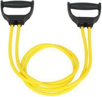 ADONYX Pull rope Rubber Band Resistance Tube for Workout Resistance Tube(Yellow, Black)