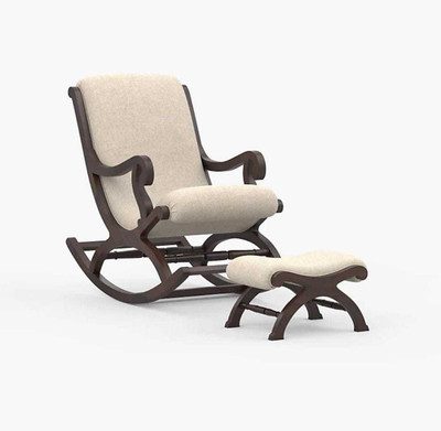 Unique Creation Handicrafts Solid Wood 1 Seater Rocking Chairs(Finish Color - Brown, Pre-assembled)