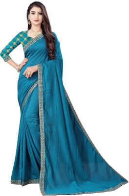 fashion Day Embellished Bollywood Art Silk Saree(Light Blue)