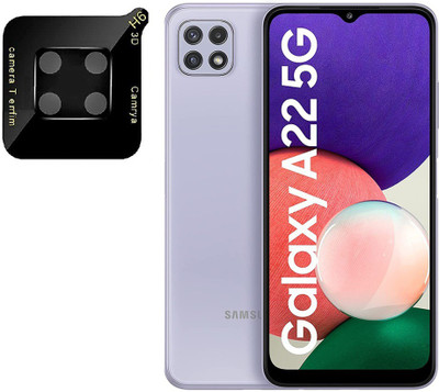 Mobilive Camera Lens Protector for Samsung Galaxy A22 5G Scratch Proof 9D Rear Camera Glass Protector(Pack of 1)