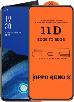 Casesily Edge To Edge Tempered Glass for OPPO Reno 2(Pack of 1)