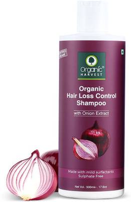 Organic Harvest Red Onion Shampoo For Hair Fall Control & Hair Growth | Suitable for All Type Hair | Sulphates & Parabens Free | Anti Hairfall Shampoo For Men & Women