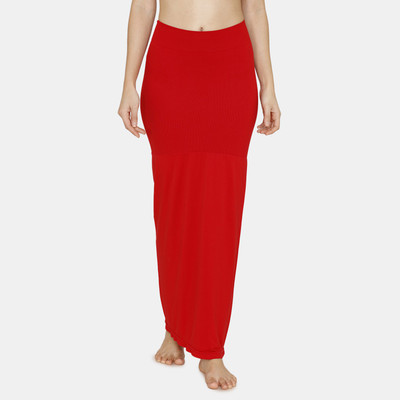 ZIVAME ZI3093-Tango Red Nylon Blend Petticoat(L)