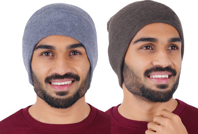 FEEL TRACK Beanie Cap(Pack of 2)
