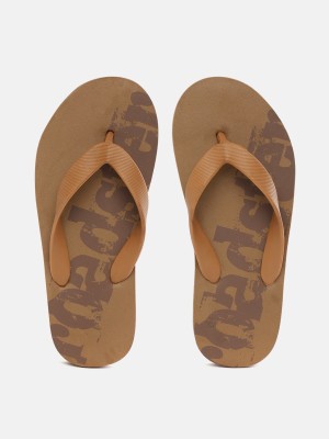 Roadster Men Flip Flops(Brown , 9)