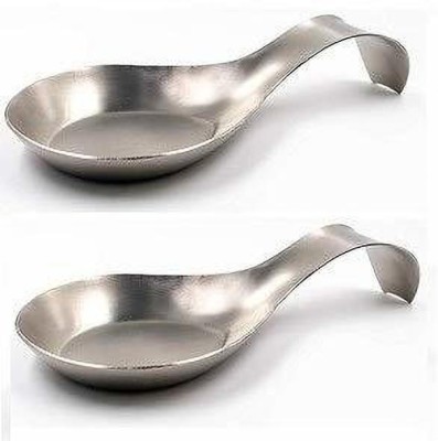 finality Set of 2 Stainless Steel Single Spoon Rest Stainless Steel Serving Spoon Set(Pack of 2)