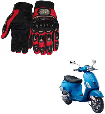 AuTO ADDiCT PRO BIKER GLOVES RED FOR VESPA SXL 125 Riding Gloves(Red)