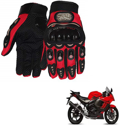 AuTO ADDiCT PRO BIKER GLOVES RED FOR HYOSUNG gt650r Riding Gloves(Red)
