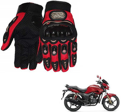 AuTO ADDiCT PRO BIKER GLOVES RED FOR HERO HUNK Riding Gloves(Red)