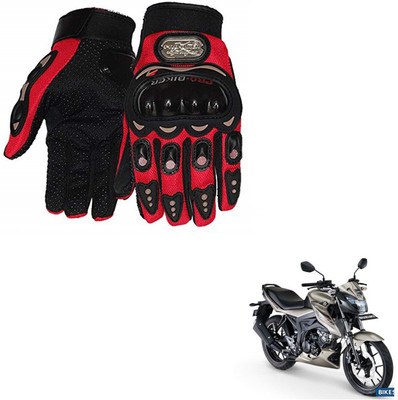 AuTO ADDiCT PRO BIKER GLOVES RED FOR SUZUKI Bandit Riding Gloves(Red)