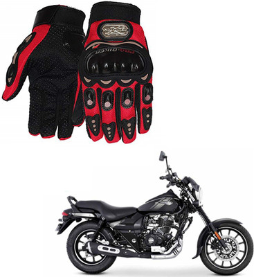 AuTO ADDiCT PRO BIKER GLOVES RED FOR BAJAJ Avenger Street 160 Riding Gloves(Red)