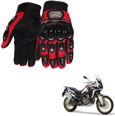 AuTO ADDiCT PRO BIKER GLOVES RED FOR HONDA AFRICA TWIN Riding Gloves(Red)