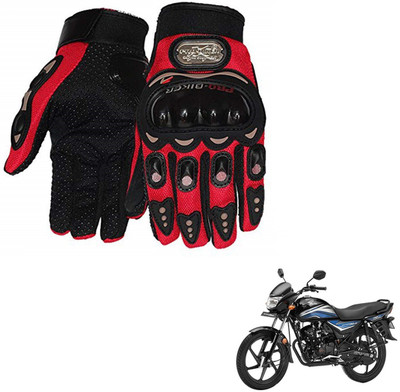 AuTO ADDiCT PRO BIKER GLOVES RED FOR HONDA Dream neo Riding Gloves(Red)