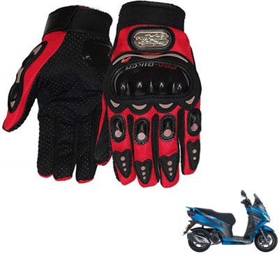 AuTO ADDiCT PRO BIKER GLOVES RED FOR aprilia sxr 125 Riding Gloves(Red)