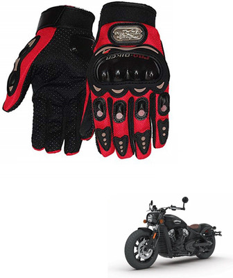 AuTO ADDiCT PRO BIKER GLOVES RED FOR INDAN st-bobr Riding Gloves(Red)