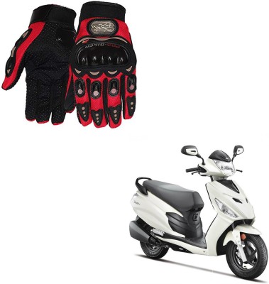 AuTO ADDiCT PRO BIKER GLOVES RED FOR HERO ELECTRIC Dash Riding Gloves(Red)