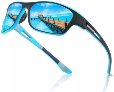 ROZZETTA CRAFT Sports, Wrap-around Sunglasses(For Men & Women, Blue)