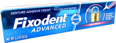 Fixodent ADVANCED MAX HOLD DENTURE ADHESIVE CREAM TOOTHPASTE Toothpaste(62 g)