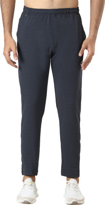 PORT LOTUS Solid Men Dark Blue Track Pants