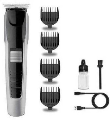 RJFuture AT - 538 Trending Professional Rechargeable Runtime: 45 min Trimmer for Men & Women (Black) Trimmer 45 min  Runtime 4 Length Settings(Black)