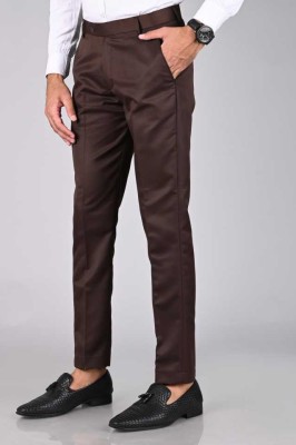 Mi Vida Slim Fit Men Brown Trousers