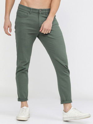 HIGHLANDER Tapered Men Green Trousers