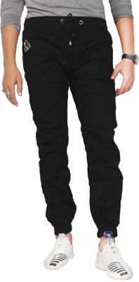 QFA Regular Fit Men Black Trousers