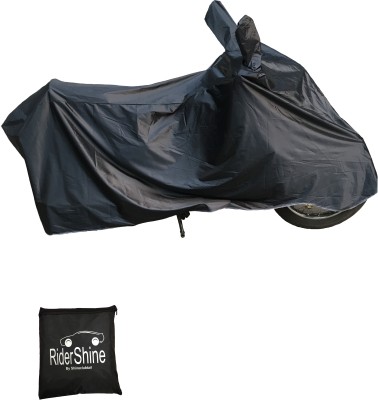 RiderShine Two Wheeler Cover for Suzuki(GS 150R, Black)