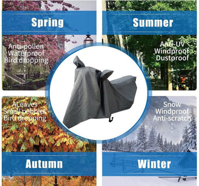 Trendymart Waterproof Two Wheeler Cover for Yamaha(RX 100, Grey)