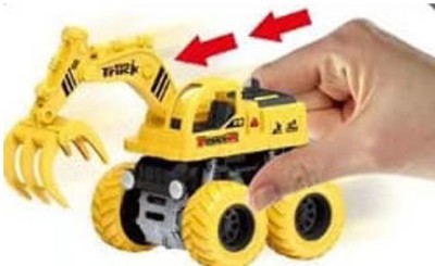 Toyvala Charming Friction Powered Grapple Excavator Unbreakable Deformation Impact Engineering Automobile Construction Vehicles/Car Toys for Children/Kids(Multicolor, Pack of: 1)