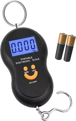 QNOVE 50Kg Portable Hanging Luggage Weight Machine C26QA Weighing Scale(Balck)