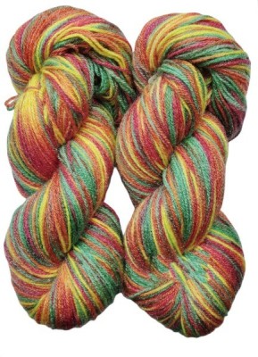 JEFFY Oswal Rangoli Hand Knitting Yarn Wool, Multi 300 gm Best Used with Knitting Needles, Crochet Needles Wool Yarn for Knitting Shade no-30