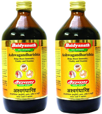 Baidyanath Ashwagandharishta | Helps Boost immunity - 220 ML(Pack of 2, 440 ml)