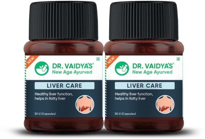 Dr. Vaidya's Liver Care Capsules - For Daily Liver Detox & Helps with Fatty Liver | Ayurvedic(Pack of 2)