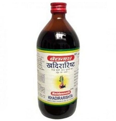 Baidyanath Khadirarishta | Ayurvedic Syrup for Skin Disorders | Blood Purifier, 450 ml(Pack of 2)